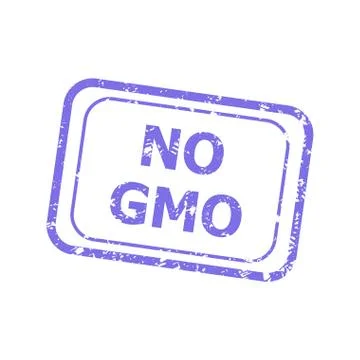 No gmo, rubber texture stamp Stock Illustration
