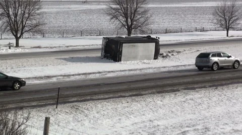 No Go In Snow Stock Footage 54757053