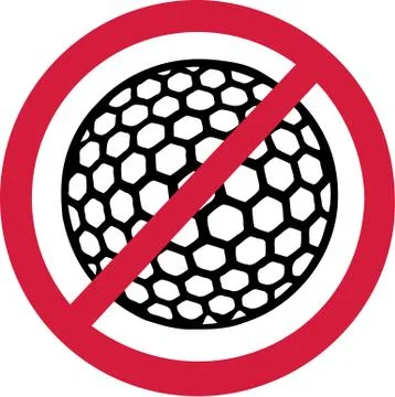 No Golf Illustrazione stock
