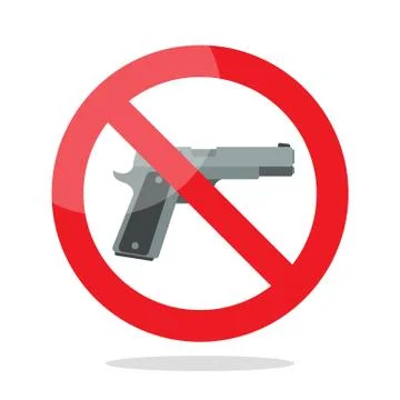 No gun symbol Stock Illustration