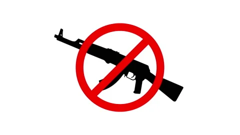 No guns sign animation. Stock Footage 168409559