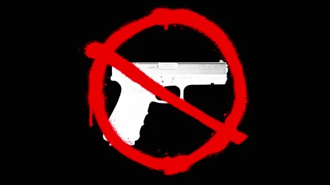 No Guns Stop Guns Stock Footage 237741917