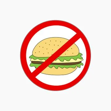 No Hamburger icon vector illustration Stock Illustration