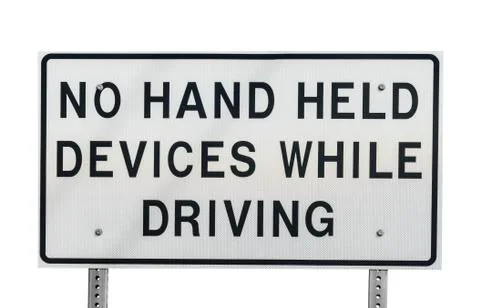 No hand held devices while driving Stock Photos