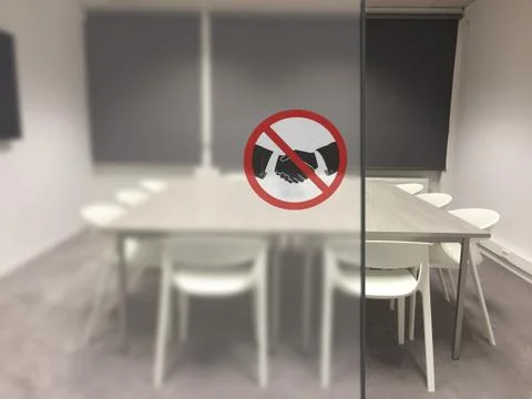 No handshake concept Fotos Stock