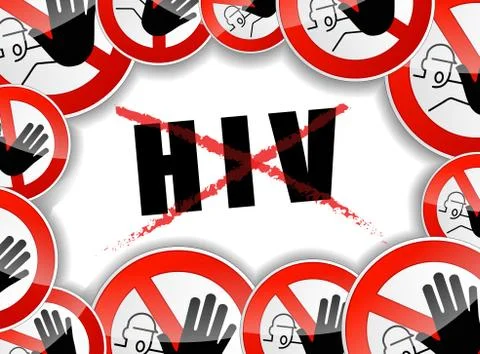 No hiv Stock Illustration
