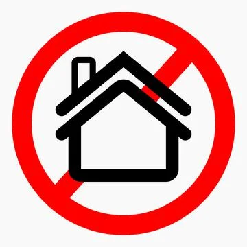 No home icon. Stock Illustration