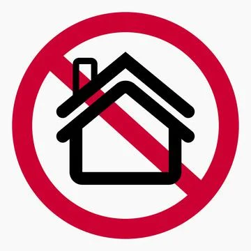 No home icon. Stock Illustration