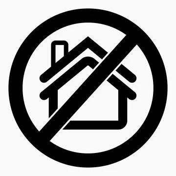 No home icon. Ilustración de archivo