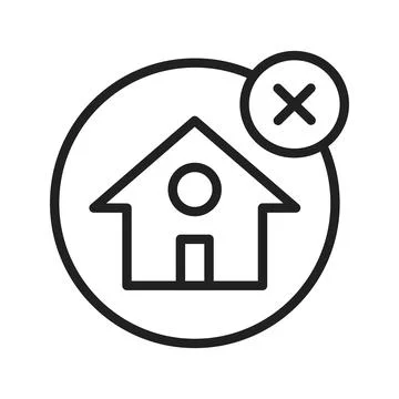 No House icon vector image. Stock Illustration