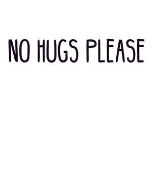 No Hugs Please Stock Illustration