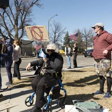 NO ICE march 8 Stock Photos
