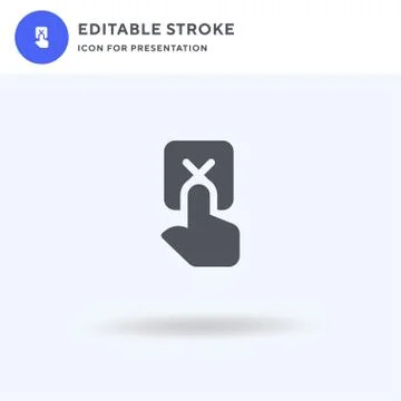 No icon vector, filled flat sign, solid pictogram isolated on white, logo ill 스톡 일러스트