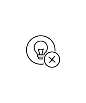 No idea icon,vector best line icon. Stock Illustration