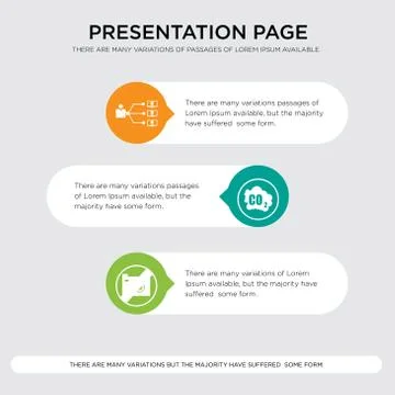 No image available, co2 emissions, program management presentation design tem Illustrazione stock