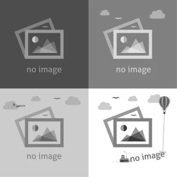 No image signs for web page. Stock Illustration