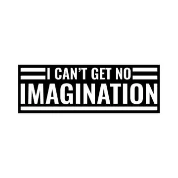 No imagination Stock Illustration