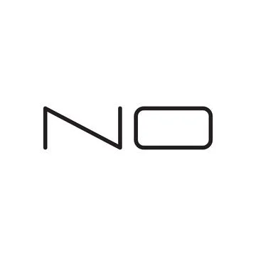 No initial letter vector logo icon Stock Illustration