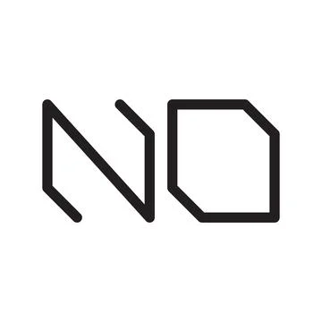 No initial letter vector logo icon Stock-Illustration