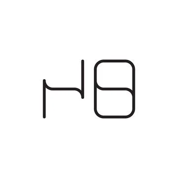 No initial letter vector logo icon Stock-Illustration