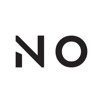 No initial letter vector logo Stock Illustration