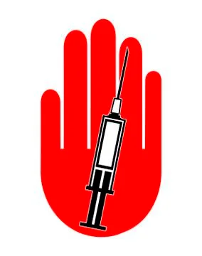 No Injection please Stock Illustration