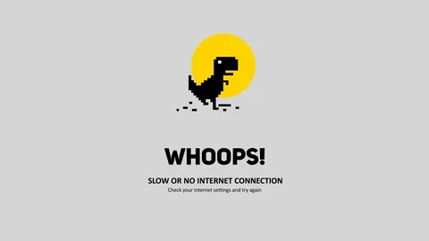 No Internet Connection Grey Theme 4K Video.mp4 Stock Footage 117917977