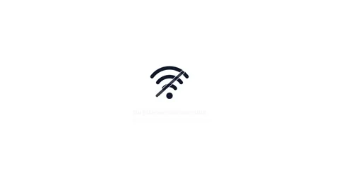 No internet connection icon animation on white background. 4K Stock Footage 340882987