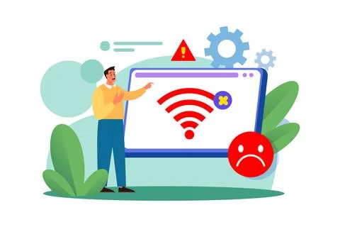 No internet connection Stock Illustration