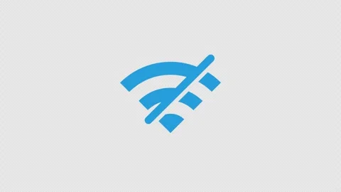 No internet connection Wi-Fi offline animation video Stock Footage 330426647