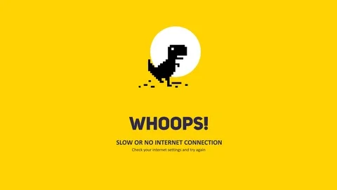 No Internet Connection Yellow Theme 4K Video Stock Footage 117917978