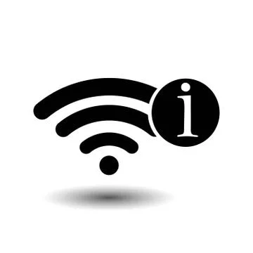 No Internet, wi-fi, network icons in black on a white background. EPS 10 vect Stock Illustration