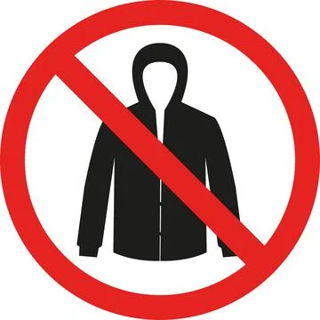 No Jacket sign. Stock Illustration