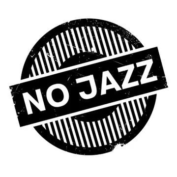 No Jazz rubber stamp Stock Illustration