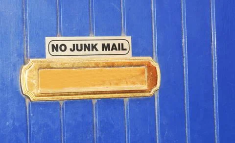 No junk mail Foto stock