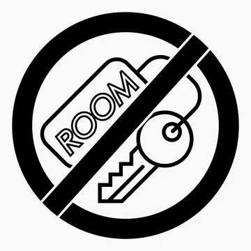 No key. Key ban. Stock Illustration