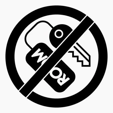 No key. Key ban. Stock Illustration