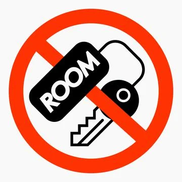 No key. Key ban. Stock Illustration