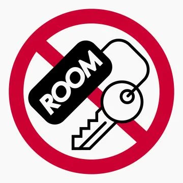 No key. Key ban. Stock Illustration