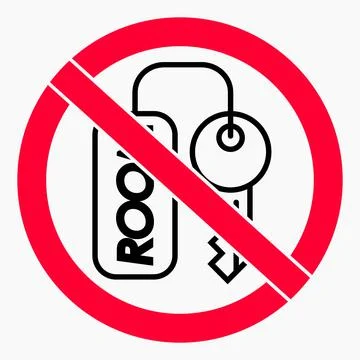 No key. Key ban. Stock Illustration