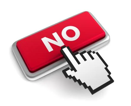 No keyboard concept  3d illustration Stock Illustration