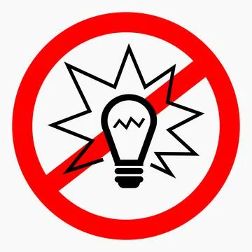 No Lamp. Stock Illustration