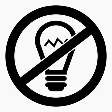 No Lamp. Stock Illustration