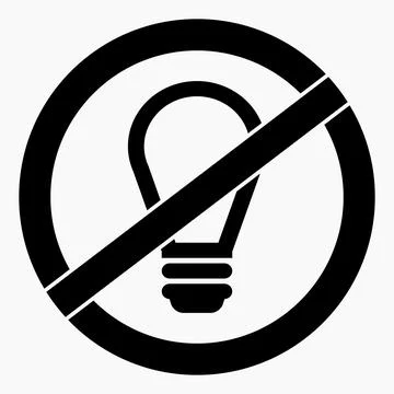No Lamp. Stock Illustration
