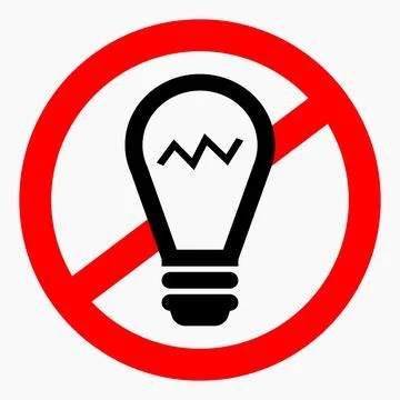 No Lamp. Stock Illustration