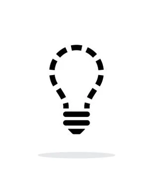 No light icon on white background. Stock-Illustration
