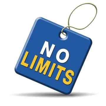 No limits Stock Illustration