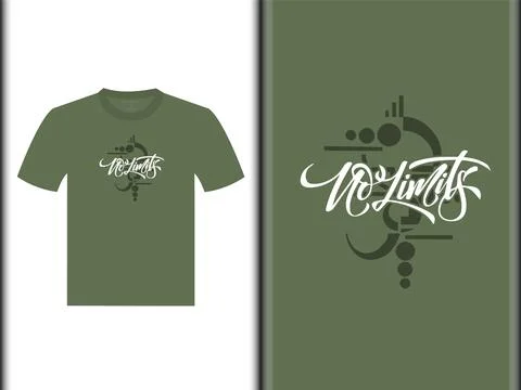 No Limits Vector T Shirt Design Stock Illustration