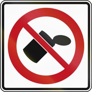 No Littering In Canada Stock Illustration