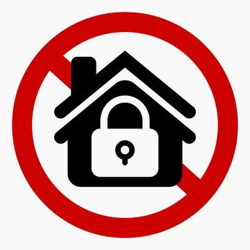 No lock in the house. Do not close the house. Ilustración de archivo